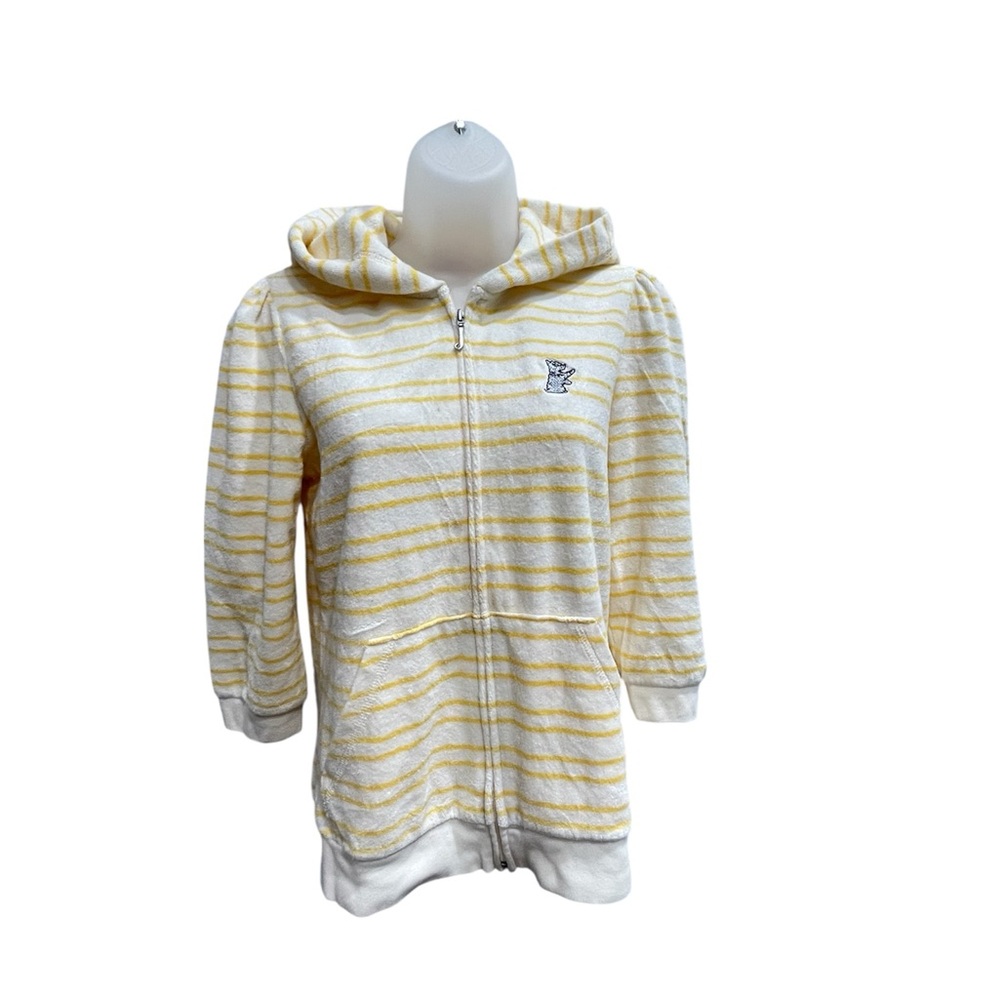 Juicy Couture Kids Hoodie in Yellow and White Stripes
